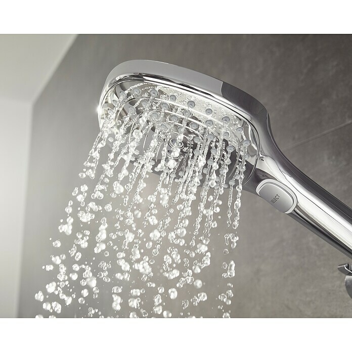 Hansgrohe Handbrause Raindance Select E 120Anzahl Funktionen: 3 Stk., Durchmesser: 12 cm, Chrom Use Shot