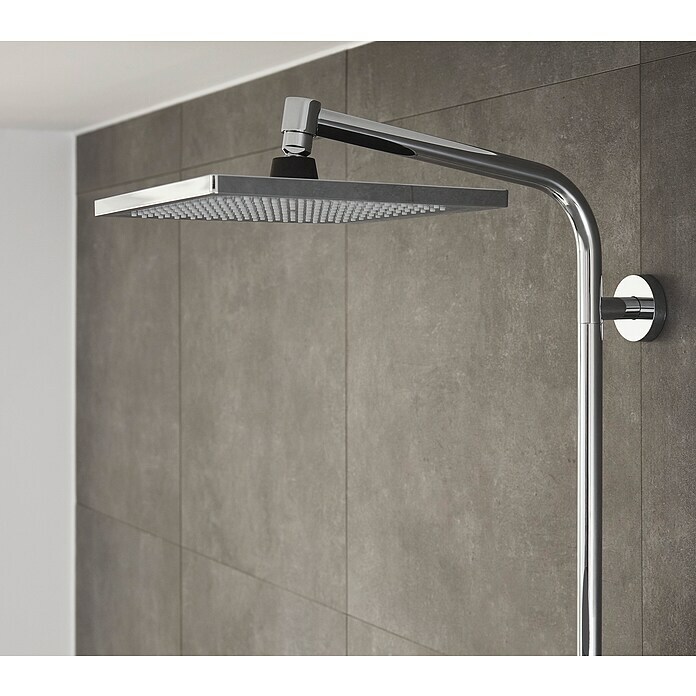 Hansgrohe Crometta Duschsystem E 240Mit Thermostatarmatur, Lochabstand: 103,4 cm, Anzahl Strahlarten: 2 Stk., Chrom Detail Shot