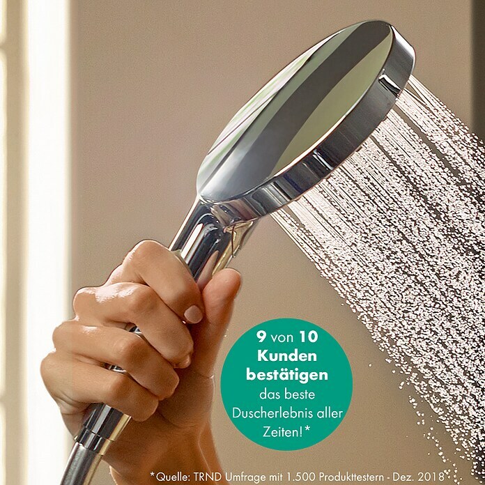 Hansgrohe Handbrause Raindance Select S 120 3jet (Anzahl Funktionen: 3, Durchmesser: 12,5 cm, Chrom)