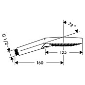 Hansgrohe Handbrause Raindance Select S 120 3jet (Anzahl Funktionen: 3, Durchmesser: 12,5 cm, Chrom)