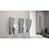 GEO Urinal-Trennwand Segel (50 x 90 cm, Aluminium-Verbundplatte mit Polyethylen-Kern, Dekor: Villar)