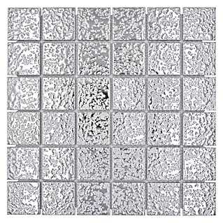 Mozaik pločica Uni SB 595 (30,6 x 30,6 cm, Srebrne boje, Sjaj)