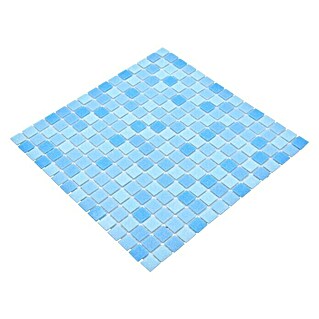 Mosaikfliese Quadrat Crystal Mix GM A 331P (32,7 x 30,5 cm, Mix Lichtblau, Glänzend)