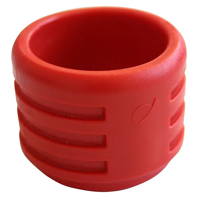 Isoltubex Anillos de expansión - 25 mm, Rojo, 25 ud. - Conector de manguera rojo de plástico duradero con recortes. Ideal para riego de jardines u otros sistemas de mangueras.