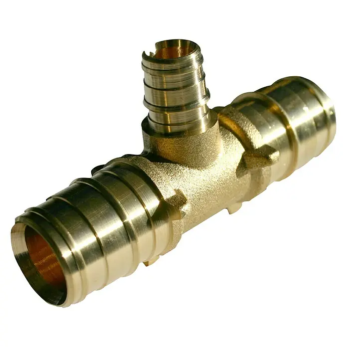 Isoltubex Pieza en T reductora expansión - 20 mm, Características del diseño: 20 x 16 x 20 mm, Latón - Un accesorio en T de latón para plomería, ideal para conectar tubos en sistemas de fontanería.