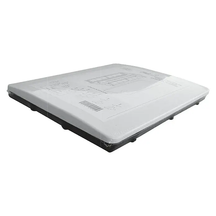 Isoltubex Caja de superficie colector plegable - L x An x Al: 95 x 32 x 265 cm, Blanco - Caja de luz cuadrada para fotografía envuelta con instrucciones y detalles. Ideal para sesiones fotográficas.