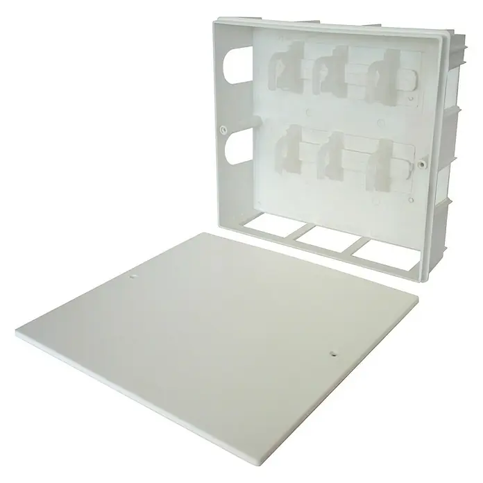Isoltubex Caja de superficie colector Cocal - L x An x Al: 95 x 32 x 30 cm, Blanco - Caja de distribución blanca con tapa extraíble, ideal para instalaciones eléctricas y redes. Construcción robusta para interiores.