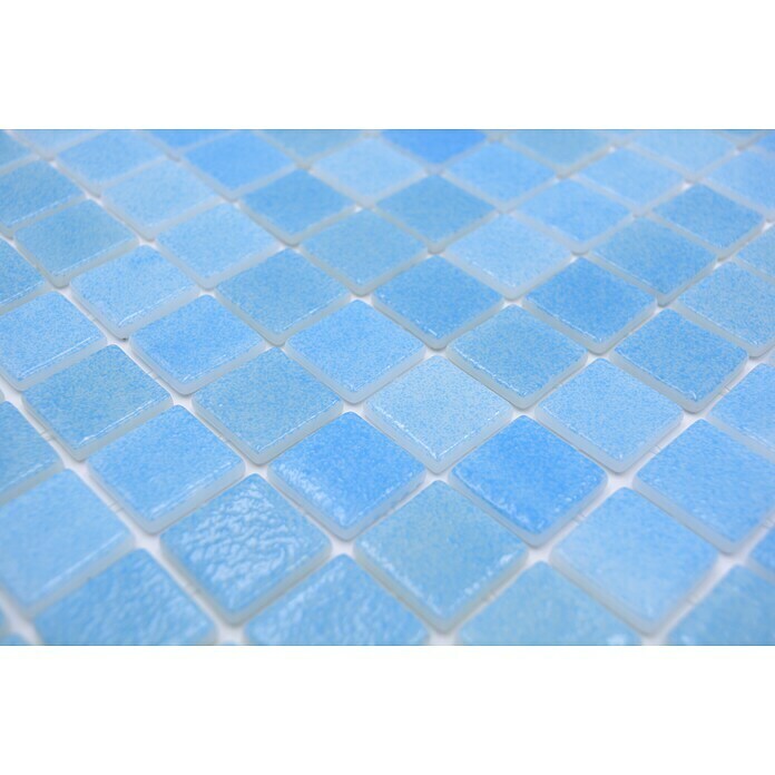Mozaik pločica Eco Niebla VP501PUR  (31,6 x 31,6 cm, Tirkizno, Sjaj) | BAUHAUS