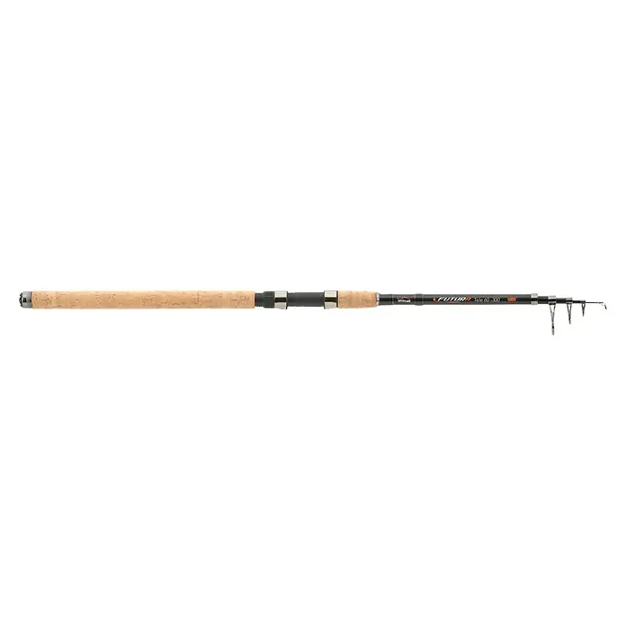 Westline Futura Angelrute Tele 60 - Länge: 3 m, Schwarz, Wurfgewicht: 30 - 60 g - Teleskopangelrute von Futura, Tele 60-300 Serie, für Angler, die eine flexible und transportable Rute suchen.