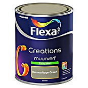 Flexa Creations Muurverf Extra Mat Camouflage Green (Camouflage Green, Mat, 1 l) | BAUHAUS