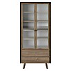 Phönix Playboy Vitrine Victoria (L x B x H: 42 x 90 x 195 cm, Nussbaum) | BAUHAUS