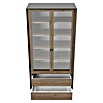 Phönix Playboy Vitrine Victoria (L x B x H: 42 x 90 x 195 cm, Nussbaum) | BAUHAUS