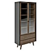 Phönix Playboy Vitrine Victoria (L x B x H: 42 x 90 x 195 cm, Nussbaum) | BAUHAUS