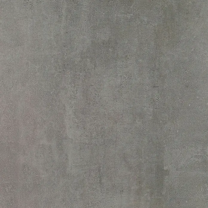 Feinsteinzeugfliese One - 74,5 x 74,5 cm, Grau, Schimmernd - Abstraktes Bild einer glatten, grauen Betonwand mit subtilen Texturen, ideal als moderner Hintergrund.