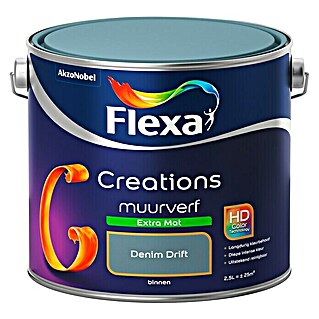 Flexa Creations Muurverf Extra Mat Denim Drift (Denim Drift, 2,5 l, Mat)