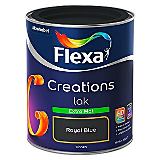 Flexa Creations Kleurlak Extra Mat Royal Blue (750 ml)