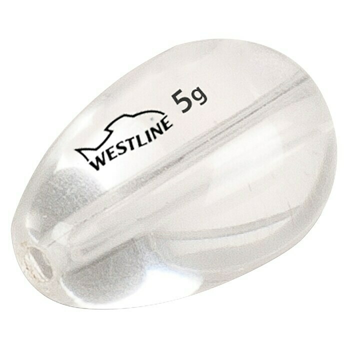 Westline Glasblei T-Drop Ghost5 g, 5 Stk. Diagonal View