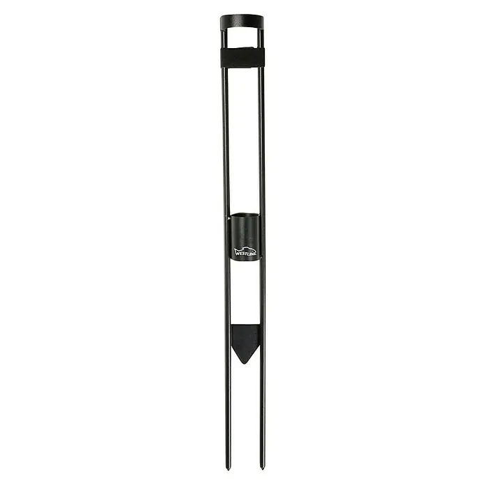 Westline Rutenständer Extreme - Länge: 75 cm - Nahaufnahme eines Westline-Rutenhalters. Ideal für sicheres und bequemes Angeln, mit dem Markenlogo versehen.
