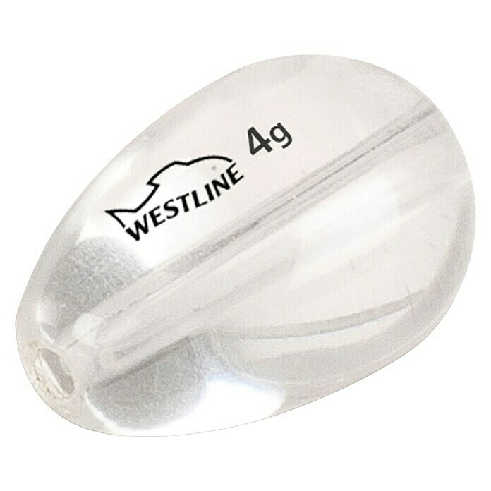 Westline Glasblei T-Drop Ghost4 g, 6 Stk. Diagonal View