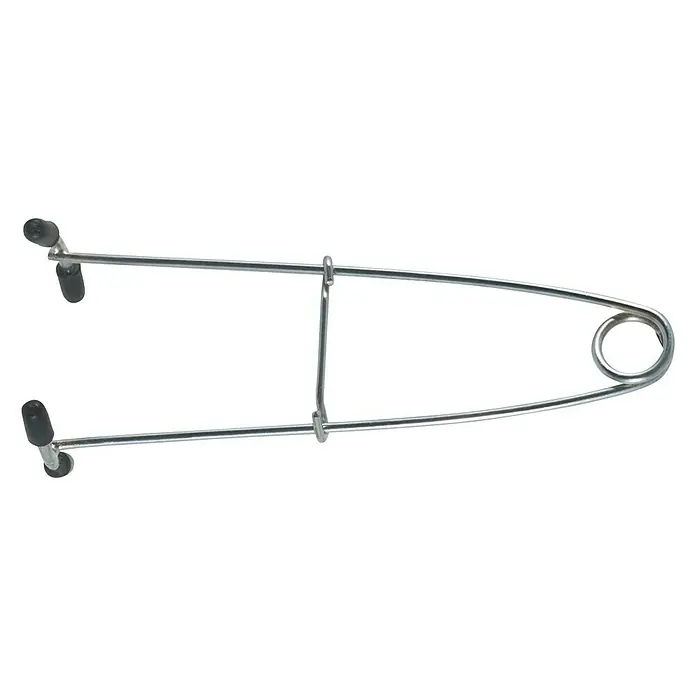 Westline Rachensperre - Länge: 18 cm - Eine Tiegelzange mit gummierten Enden zum sicheren Greifen heißer Laborutensilien, ideal für den Chemie- oder Physikunterricht.