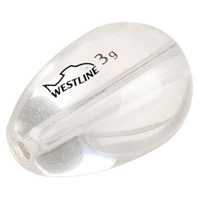 Westline Glasblei T-Drop Ghost3 g, 8 Stk. Diagonal View