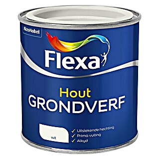 Flexa Grondverf voor hout (Wit, 250 ml)