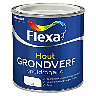 Flexa Grondverf voor hout Sneldrogend (Wit, 250 ml)