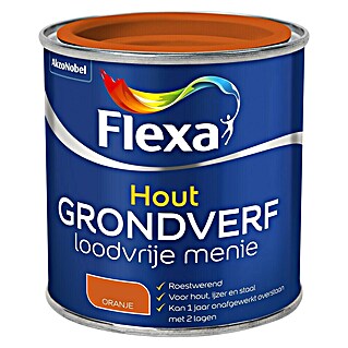 Flexa Grondverf voor hout Loodvrije Menie Oranje (Oranje, 250 ml)