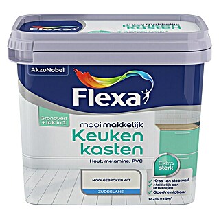Flexa Mooi Makkelijk Kleurlak Keukenkasten (Gebroken Wit, 750 ml, Zijdeglans)