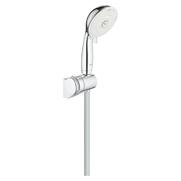 Grohe Tempesta Rustic Brause-Set 100 (Anzahl Funktionen: 4 Stk., Durchmesser Handbrause: 10 cm, Chrom, Weiß) | BAUHAUS