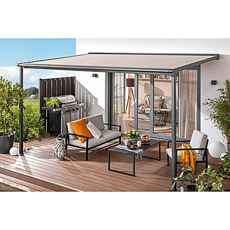 Sunfun Pergolamarkise (Breite: 4 m, Ausfall: 3 m)