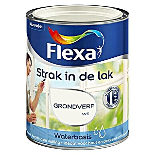 Flexa Strak in de Lak Grondverf Wit (Wit, 750 ml)