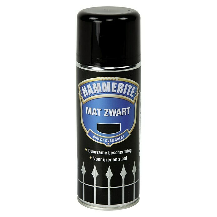 Hammerite Metaallak Mat (Zwart, 400 ml, Mat) | BAUHAUS