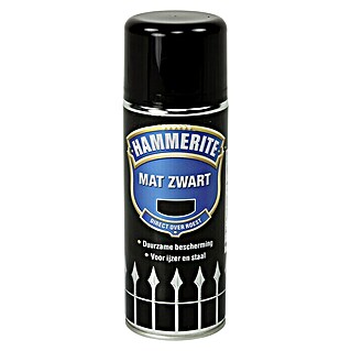 Hammerite Metaallak Mat Zwart (Zwart, 400 ml, Mat)