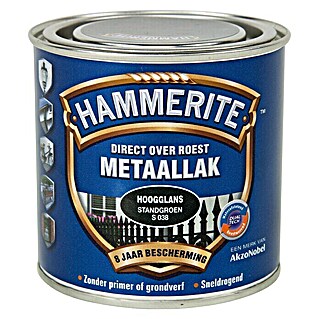 Hammerite Metaallak Hoogglans Standgroen S038 (Standgroen, 250 ml, Hoogglans)