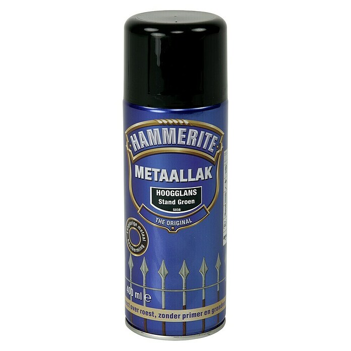 Hammerite Metaallak Hoogglans Standgroen S038 (Standgroen, 400 ml, Hoogglans) | BAUHAUS
