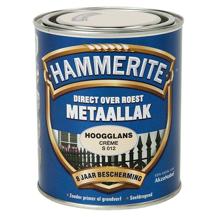 Hammerite Metaallak Hoogglans Creme S012 (Crème, 750 ml, Hoogglans) | BAUHAUS