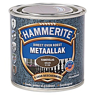 Hammerite Metaallak Hamerslag Bruin H150 (Bruin, 250 ml)