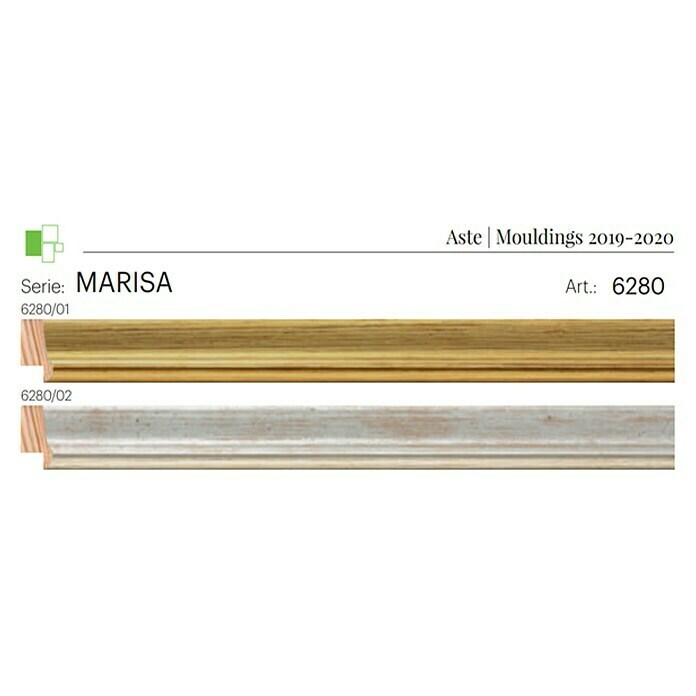 Bilderrahmen Marisa 6280 (Silber, 24 x 30 cm, Holz)