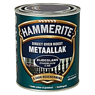 Hammerite Metaallak Structuur Zijdeglans Standblauw Z238 (Blauw, 750 ml, Zijdeglans)
