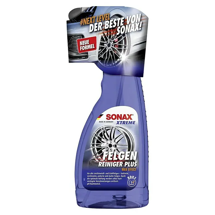 Sonax Xtreme Felgenreiniger - 500 ml - Produktbild von Sonax Xtreme Felgenreiniger Plus für alle Leichtmetall- und Stahlfelgen, entfernt hartnäckigste Verschmutzungen.