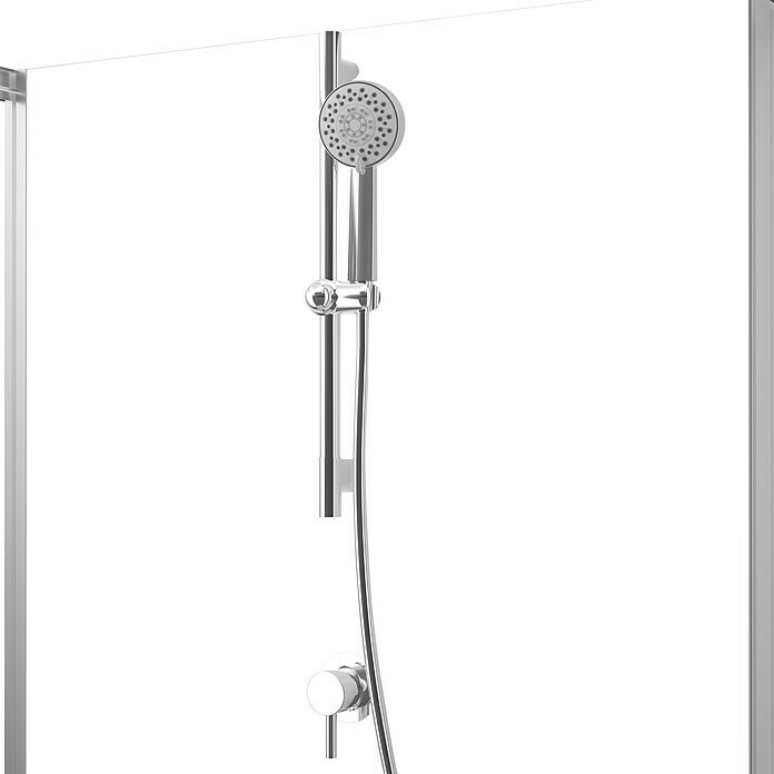 Cabina de ducha cuadrada Urban 2 (90 x 90 x 215 cm, Blanco/Negro