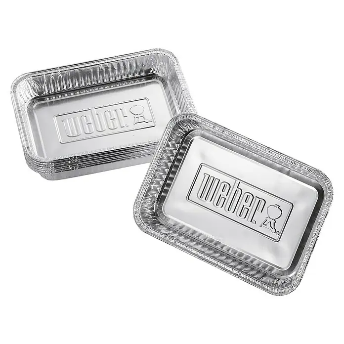 Weber Alu-Tropfschale - L x B x H: 21 x 15 x 5 cm, 10 Stk. - Aluminium-Tropfschalen von Weber, perfekt für die Zubereitung von Speisen auf dem Grill. Praktisch und einfach zu verwenden.