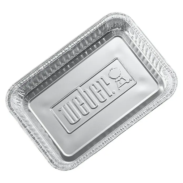 Weber Alu-Tropfschale - L x B x H: 21 x 15 x 5 cm, 10 Stk. - Aluförmchen von Weber für perfekte Grillergebnisse. Ideal zum Garen von Gemüse oder Fleisch auf dem Grill. Praktisch und vielseitig einsetzbar.