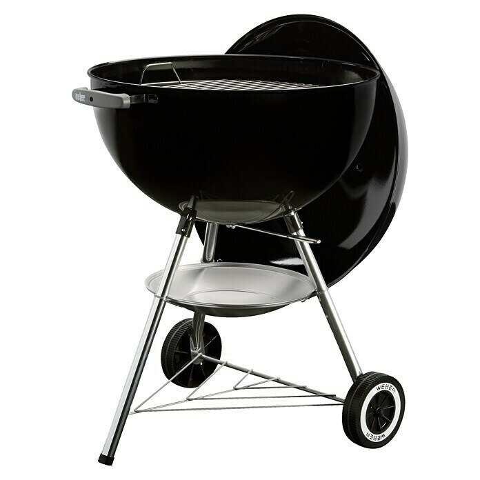 Weber Kugelgrill TestSchwarz, Hauptgrillfläche: Ø 57 cm Diagonal View