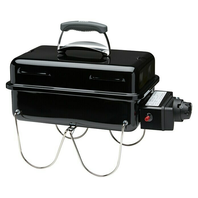 Weber Go-Anywhere GasgrillAnzahl Brenner: 1, Hauptgrillfläche: 42 x 26 cm, 1,9 kW Diagonal View