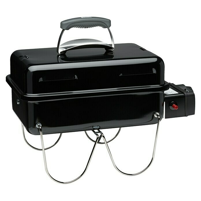 Weber Go-Anywhere GasgrillAnzahl Brenner: 1, Hauptgrillfläche: 42 x 26 cm, 1,9 kW Diagonal View