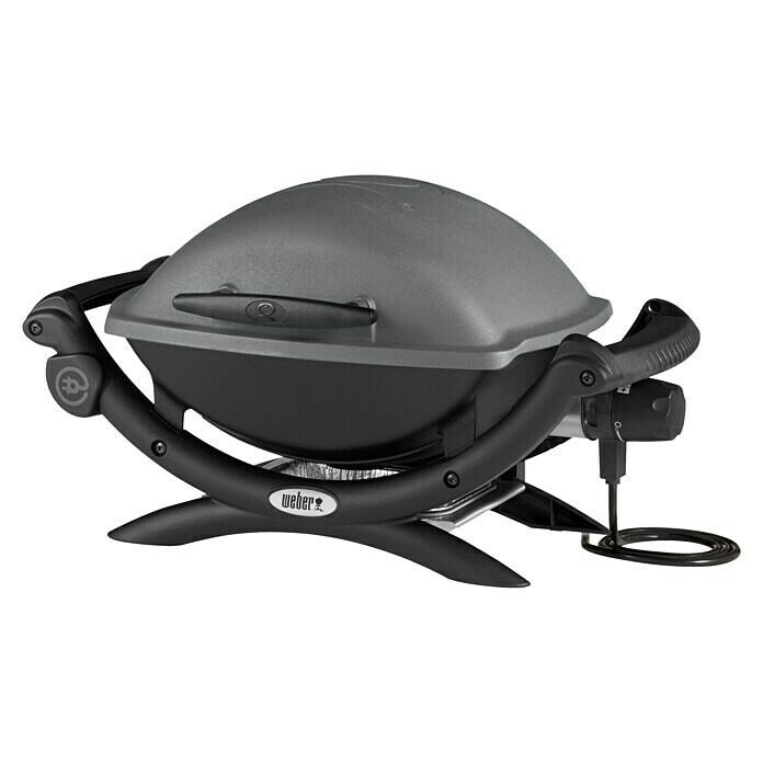 Weber Elektrogrill Q 14002,2 kW, Hauptgrillfläche: 43 x 32 cm, Dunkelgrau Front View