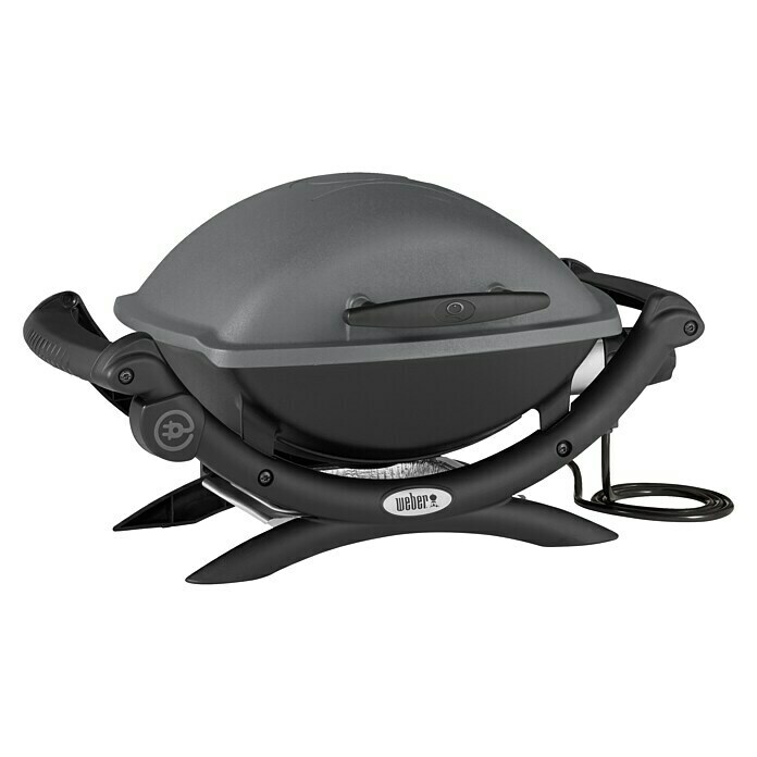 Weber Elektrogrill Q 14002,2 kW, Hauptgrillfläche: 43 x 32 cm, Dunkelgrau Front View