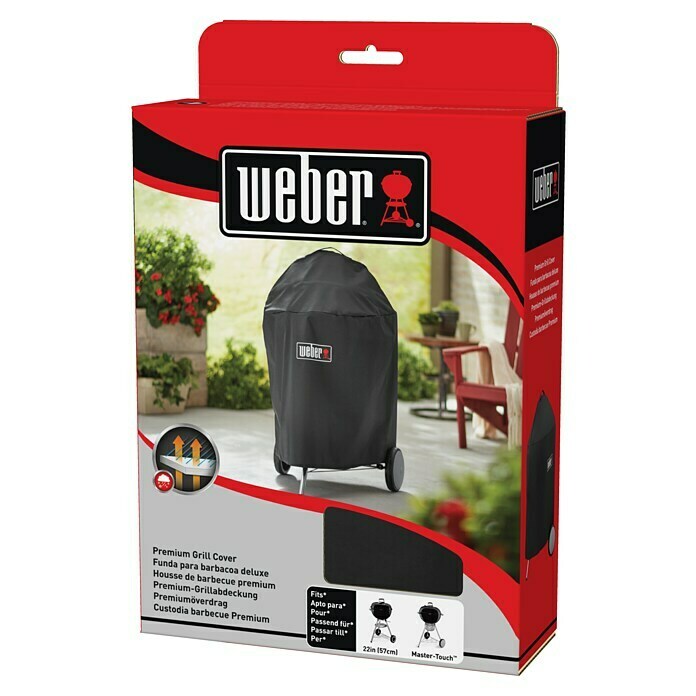 Weber Grill-Schutzhülle PremiumPassend für: Weber Holzkohlegrill mit Ø 57 cm Diagonal View